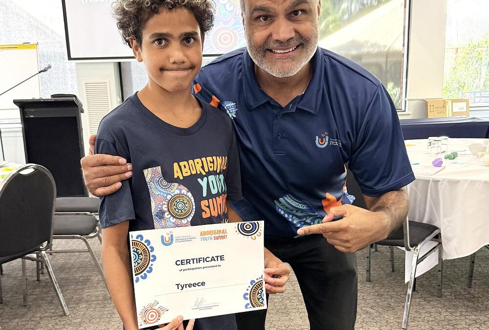 Tyreece represents BRSC at Aboriginal youth leadership summit