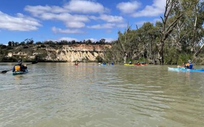Students navigate river, creek, lock and rock weir on three-day kayaking camp