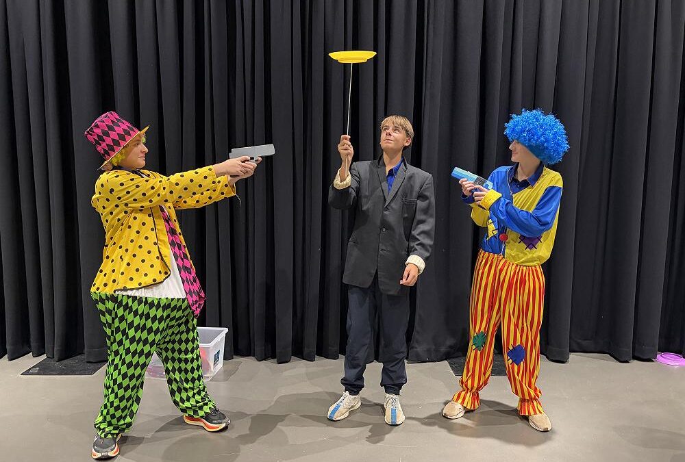 Year 9 drama and circus students create and perform skits